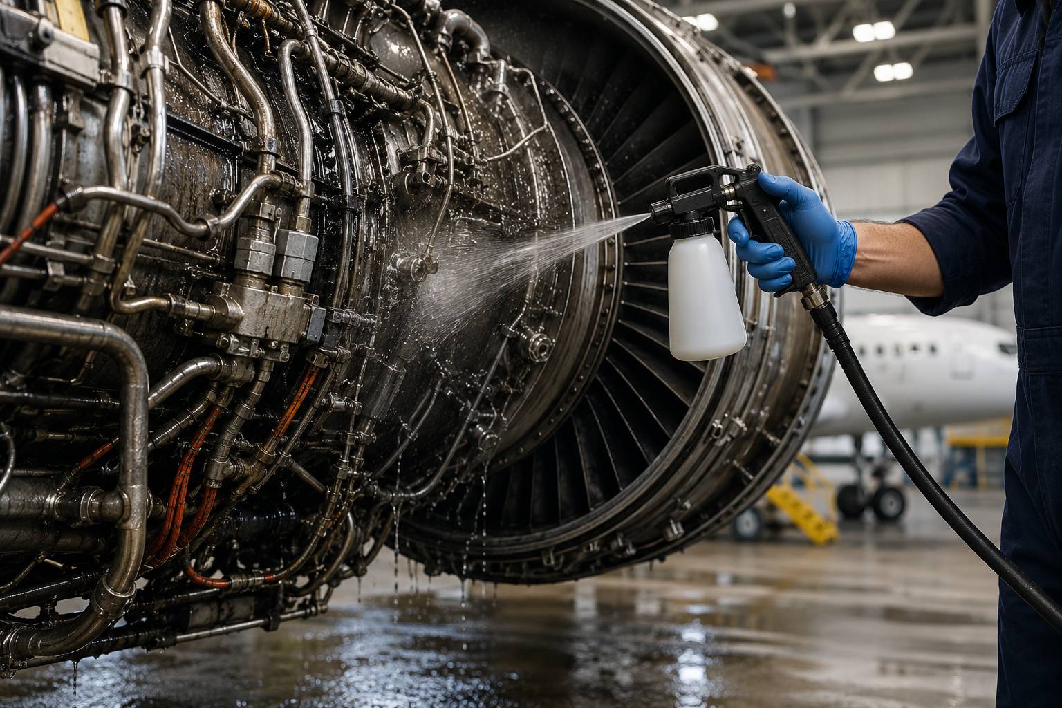 {"id":6,"slug":"aircraft-engine-hydraulic-degreaser","pro_sub_id":"2","pro_service_id":null,"pro_name":"Aircraft Engine & Hydraulic Degreaser","pro_banner":"assets\/img\/category\/2026-07-06-17833440161925210102.jpg,Untitled design (3)","show_menu":"0","show_all_tour":"0","pro_meta_title":"Aircraft Engine & Hydraulic Degreaser | Aviation Maintenance Cleaner","pro_meta_desc":"Heavy-duty aircraft engine cleaner and hydraulic degreaser for removing oil, grease, carbon deposits, and hydraulic fluid from aviation components.","pro_meta_key":"Aircraft Degreaser, Engine Cleaner, Hydraulic Fluid Remover, Aviation Degreaser, Aircraft Maintenance Chemicals","pro_cat_sort":null,"status":"1","created_at":"2026-07-06T06:20:21.000000Z","updated_at":"2026-07-06T06:20:21.000000Z","part_no":"SAT-CLN-003","sap_code":"SAT100003","product_category":null,"product_unit":"20 Litre Drum","stock_status":"In Stock","short_description":"Heavy-duty aviation degreaser formulated to remove hydraulic fluid, Skydrol\u00ae, carbon deposits, grease, lubricants, and engine oil from aircraft components.","detail_description":"<p>Aircraft Engine &amp; Hydraulic Degreaser is a high-strength maintenance cleaner developed for aircraft engines, landing gear, wheel wells, hydraulic systems, and engine nacelles. It rapidly breaks down carbon residue, grease, oil, Skydrol\u00ae, and heavy industrial contaminants while remaining safe for aviation metals and approved aircraft materials when used as directed. Aviation maintenance guidance emphasizes using approved cleaners specified for the aircraft and component involved.&nbsp;<\/p>","specifications":"[{\"title\":\"Manufacturer\",\"type\":\"text\",\"value\":\"Secure Aerotech\"},{\"title\":\"Product Type\",\"type\":\"text\",\"value\":\"Heavy Duty Degreaser\"},{\"title\":\"Chemical Base\",\"type\":\"text\",\"value\":\"Water Based\"},{\"title\":\"Appearance\",\"type\":\"text\",\"value\":\"Dark Blue Liquid\"},{\"title\":\"pH\",\"type\":\"text\",\"value\":\"10\\u201311\"},{\"title\":\"Density\",\"type\":\"text\",\"value\":\"1.04 g\\\/cm\\u00b3\"}]","badges":"[{\"icon\":\"fa fa-fire\",\"title\":\"Heavy Duty\"},{\"icon\":\"fa fa-cogs\",\"title\":\"Industrial Grade\"},{\"icon\":\"fa fa-oil-can\",\"title\":\"Oil Remover\"},{\"icon\":\"fa fa-award\",\"title\":\"Premium Quality\"}]","compatibility":"[\"Boeing 747\",\"Boeing 777\",\"Airbus A330\",\"Airbus A350\",\"Lockheed C-130\",\"Bell Helicopter Series\"]","highlights":"[{\"icon\":\"fa fa-oil-can\",\"title\":\"Removes Hydraulic Fluid\"},{\"icon\":\"fa fa-cogs\",\"title\":\"Engine Maintenance\"},{\"icon\":\"fa fa-tools\",\"title\":\"Heavy Duty Cleaning\"},{\"icon\":\"fa fa-plane\",\"title\":\"Aviation Safe\"},{\"icon\":\"fa fa-shield-alt\",\"title\":\"Metal Safe\"},{\"icon\":\"fa fa-check-circle\",\"title\":\"Fast Acting\"}]","subimages":[{"id":3,"main_pro_id":6,"sub_image":"assets\/img\/category\/2026-07-07-17834025211560569419.jpg,Aircraft Ice Protection Coating Spray","status":"1","created_at":"2026-07-06T22:45:59.000000Z","updated_at":"2026-07-06T22:45:59.000000Z"},{"id":4,"main_pro_id":6,"sub_image":"assets\/img\/category\/2026-07-07-17834025211816799775.jpg,Aircraft Electrical Conformal Coating","status":"1","created_at":"2026-07-06T22:45:59.000000Z","updated_at":"2026-07-06T22:45:59.000000Z"},{"id":5,"main_pro_id":6,"sub_image":"assets\/img\/category\/2026-07-06-1783344100996085930.jpg,Untitled design (5)","status":"1","created_at":"2026-07-06T22:45:59.000000Z","updated_at":"2026-07-06T22:45:59.000000Z"}],"faqs":[]}